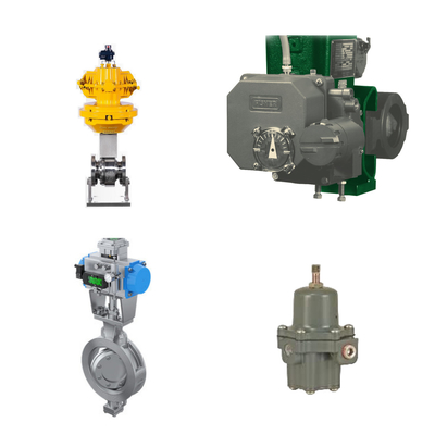 Yüksek performanslı kontrol valfi Fisher 3720 Elektropneumatik konumlandırıcı ve Fisher 67CFR filtre düzenleyicisi ile