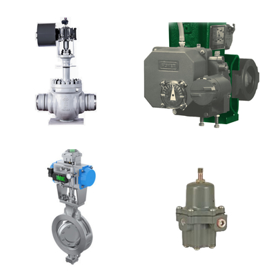 Yüksek performanslı kontrol valfi Fisher 3720 Elektropneumatik konumlandırıcı ve Fisher 67CFR filtre düzenleyicisi ile