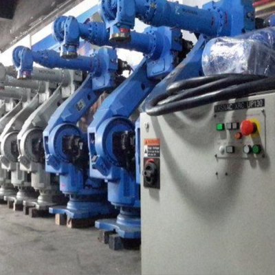 6 Eksenli Evrensel Robotik Kol Yaskawa GP110 CNGBS Robot Tutmacı ile Palet İşleme Robotu