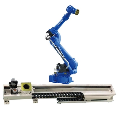 Yaskawa GP225 İşleme Robotik Kol 6 Eksenli CNGBS Robotu Rehberlik Demiryolu ile Ürün Toplama Robotu