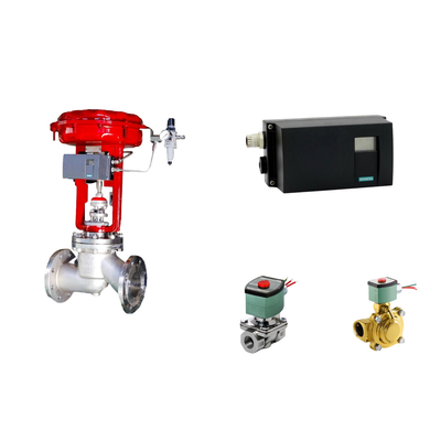 Pnömatik Kontrol Valf Yerleştiricisi Siemens SIPART PS2 ve Emerson-ASCO 210 solenoid valfi