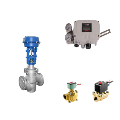 Orijinal Rotork YT-2500 Akıllı Valf Konumlandırıcısı ve EMERSON ASCO210 2 Yolu Solenoid Valfları ile Pnömatik Kontrol Valfi