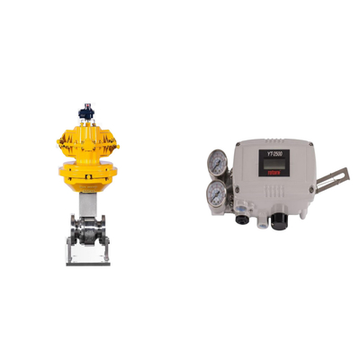 Orijinal Rotork YT-2500 Akıllı Valf Konumlandırıcısı ve Burkert Tip 5404 Solenoid Valfi ile Pnömatik Kontrol Valfi