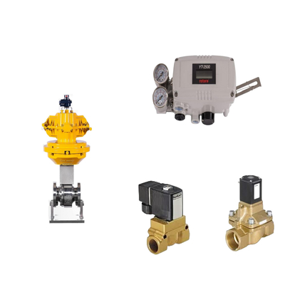 Orijinal Rotork YT-2500 Akıllı Valf Konumlandırıcısı ve Burkert Tip 5404 Solenoid Valfi ile Pnömatik Kontrol Valfi