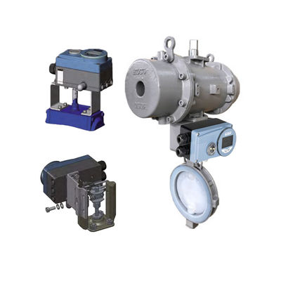 Burkert Dijital elektropneumatik pozisyoner Tipi 8792 Çin marka kontrol valfi ve aktüatörü ile valf pozisyoner