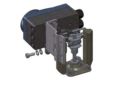 Burkert Dijital elektropneumatik pozisyoner Tipi 8792 Çin marka kontrol valfi ve aktüatörü ile valf pozisyoner
