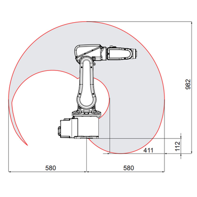 ABB IRB 120 6 Eksenli Robot Kol Ürün 3Kg Cobot As Pick And Place Makine
