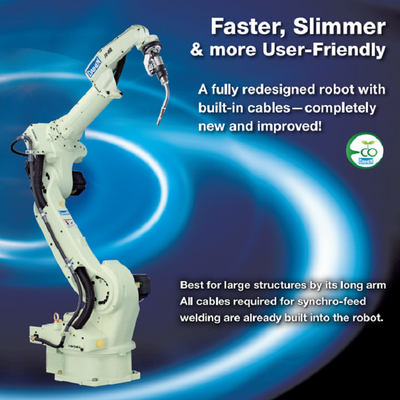 OTC Endüstriyel Robotu FD-B6L 2008MM Erişimiyle ARC kaynak makinesi ve kaynak makinesi DM350 ile