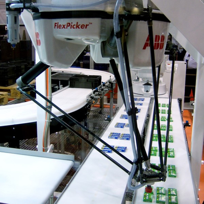 ABB 4 Eksenli Robot Kolu IRB 360-1 OEM İşleme için Montaj Makinesi Olarak CNGBS Rehber Rayı ile