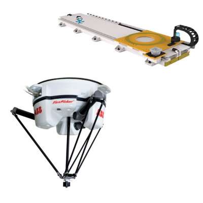 ABB 4 Eksenli Robot Kolu IRB 360-1 OEM İşleme için Montaj Makinesi Olarak CNGBS Rehber Rayı ile