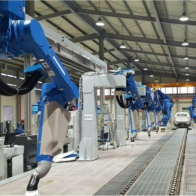 6 Eksenli Boyama Robotik Kol Yaskawa MPX1950 Otomatik Boyama Robotu için CNGBS Robotu Giysi ile