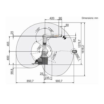 Kuka Robot Fiyatı LBR Iiwa 7 R800 İşbirliği Robotu Olarak İşlem için CNGBS Robotu Yakalayıcıyla