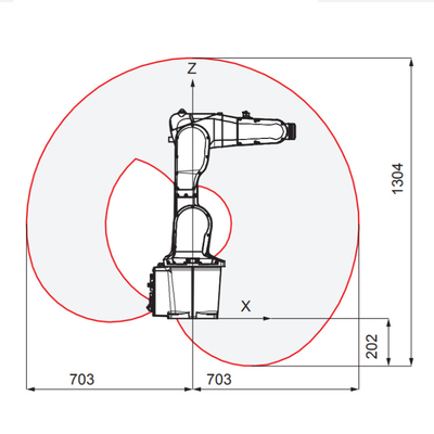 ABB IRB 1200 Endüstriyel Robotik Kol, CNC Malzeme İşleme Ekipmanı Olarak CNGBS Yakalayıcı ile