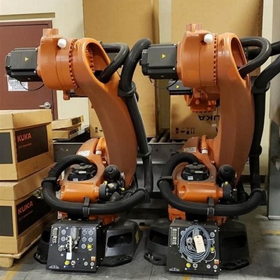 KUKA KR 180 R3200 PA 5 Eksenli Robotik Kol, Paketleme Makinesi için Palletleme Robotu Olarak 180KG Faydalı Yükle