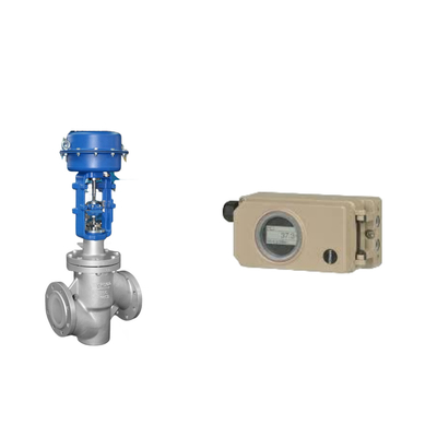 Samson 3730-3 konumlandırıcı ve Fisher 377 basınç algılayıcı ile pnevmatik kontrol valfleri ve limit swith