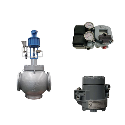 Masoneilan SVI2-AP Serisi Valve Positioner ve Fisher 846 Elektro Pnömatik Değiştiricisi ile Küre Valfi