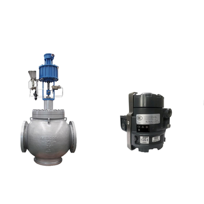 Samson 3725 Elektropneumatik Pozisyoner ve Fisher 846 Elektropneumatik Değiştiricisi ile Küre Valfı