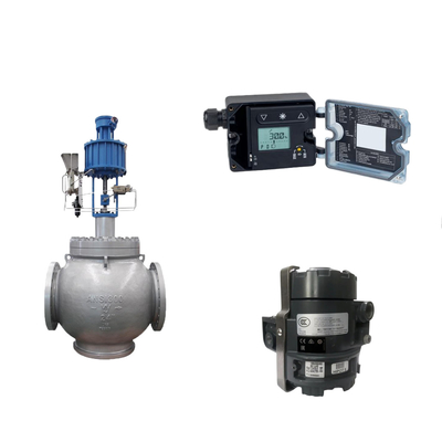 Samson 3725 Elektropneumatik Pozisyoner ve Fisher 846 Elektropneumatik Değiştiricisi ile Küre Valfı