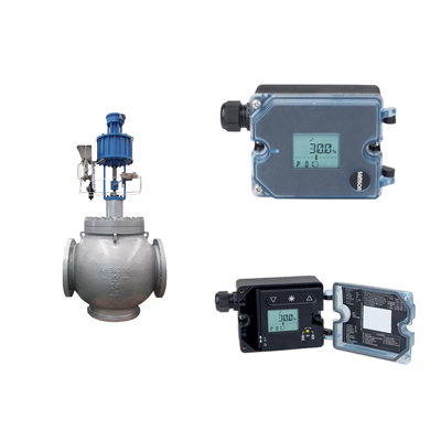 Samson 3725 Elektropneumatik Pozisyoner ve Fisher SR5 Basınç Düzenleyici Valfiyle Küre Valfi