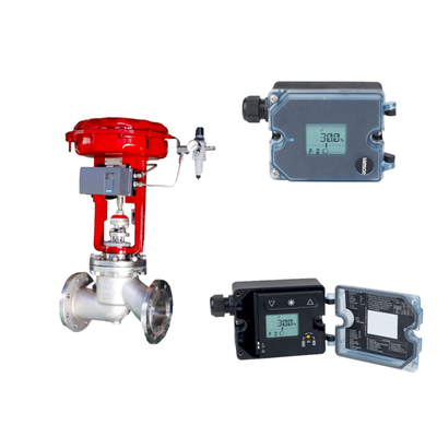 Samson 3725 Elektropneumatik Pozisyoner ve Fisher SR5 Basınç Düzenleyici Valfiyle Küre Valfi