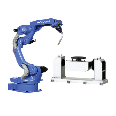 6 Eksenli Kol Robotu Yaskawa AR1440 Mig kaynak Robotu Otomasyon için CNGBS kaynak konumlandırıcı ile