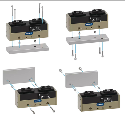 SCHUNK PHL 25-045 Yakalayıcı Sistemi Endüstriyel Robot Parçaları 500 N Kapama Gücü