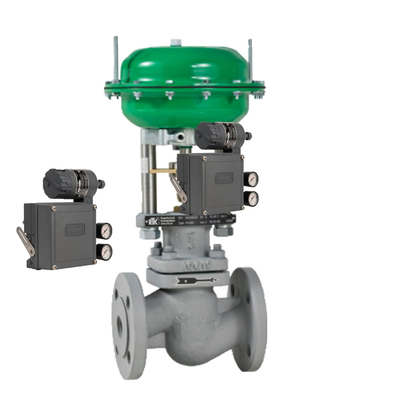 FISHER 3582I DVC6200 Valve Positioner ile Kontrol Valvu ve Yüksek Sıcaklığa Dirençli 2/2-Yollu Diyafram Var