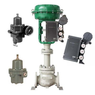 Fisher 3620J Elektro Pnömatik Valf Yerleştiricisi, Fisher Düzenleyicisi ve ASCO Solenoid Valfiyle