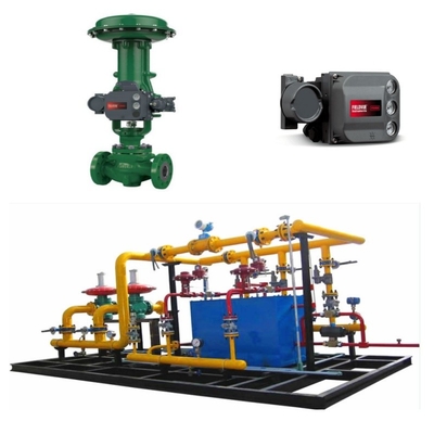 Basınç azaltma düzenleyici kaydırıcılar, balıkçı kontrol valfi ile CL125-CL600 ES 657/667 aktüatörü DVC6200 valf pozisyoner