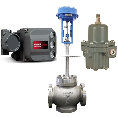 Kontrol Valvu DVC6200 Fisher Positioner 67C Basınç düşürücü Valvu ve ASCO Solenoid Valvu