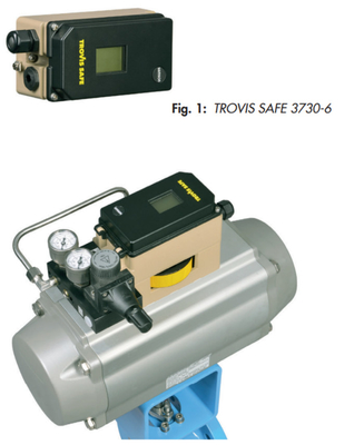 Samson 3730-6 HART iletişim ve basınç sensörleri ile konumlandırıcı 3730 ve 3701 serisi solenoid valf