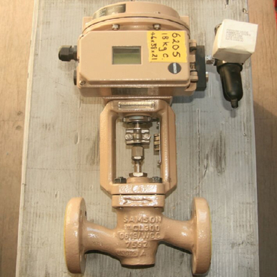 Samson 3241 kontrol valfi ve 3730-4 valf konumlandırıcı ile 3271-750 santimetre kare pnevmatik aktüatör