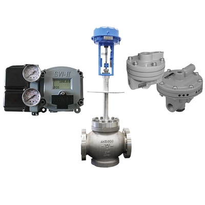 Karbon çelik kontrol valfi Masoneilan SVI2-21123111 Valf pozisyoner ve Fisher846 elektrikli dönüştürücüler kullanır.