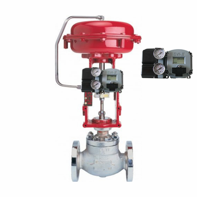 Karbon çelik kontrol valfi Masoneilan SVI2-21123111 Valf pozisyoner ve Fisher846 elektrikli dönüştürücüler kullanır.
