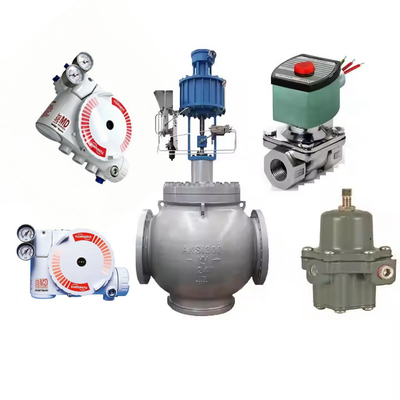 Flowserve Foxboro Valve Positioner 3200MD Kelebek Kontrol Valfi ve 67CFR Filtre Düzenleyicisi ASCO Solenoid Valfi ile