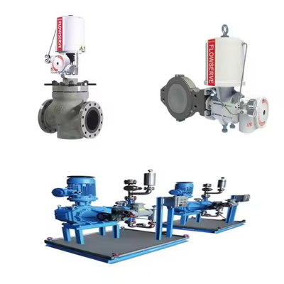 Flowserve Logix 3200MD Dijital HART konumlandırıcı ve EMERSON ASCO210 2 yollu solenoid valfi ile yüksek basınç kontrol valfi