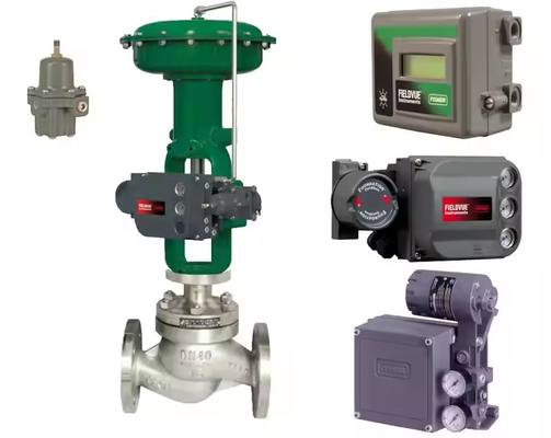 Tedarikçi stoklu Çin valf parçaları Fisher valf pozisyoner ve ASCO 210 solenoid valf ve 78-40 filtre basınç düzenleyicisi ile