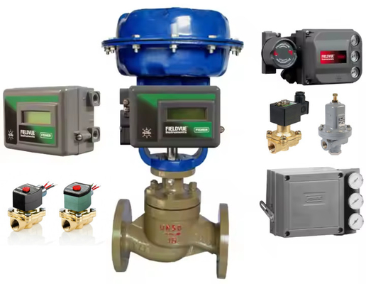 Yeni Orijinal Fisher DVC2000 Kontrol Valf Dijital Konumlandırıcı ve ASCO 2 Yolu Solenoid Valf