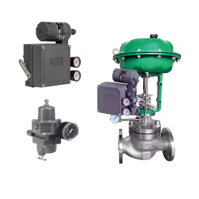 Fisher 3582 Valve Positioner ve Masoneilan78-80s Filtre Düzenleyicisi Rotork YT-300 Hacim Yükselticisi ile Çinli Kontrol Valfi