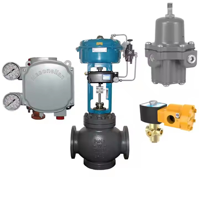 Çinli DN150 Kontrol Valvu ve Masoneilan SVI1000 Yerlendirici BR200 BR400 Pnömatik Güçlendirici 78-40 Basınç Düşükleyici Valf