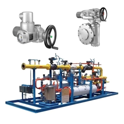 Valve Switching Skid bir Auma SA elektrikli aktüatör ve bir GK diş enerji kutusu ile donatılmıştır