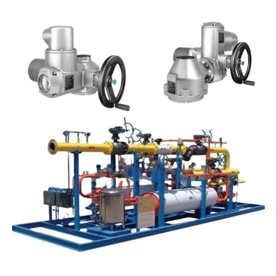 Valve Switching Skid AUMA elektrik valfleri SA 07.2 - SA 16.2 ve SA 25.1 Auma doğrusal aktüatör ile donatılmıştır