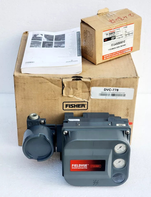 Fisher DVC6200 DVC2000 DVC7k DVC510si akıllı valf konumlandırıcı ve ASCO solenoid valfi ile donatılmış Çin kontrol valfi