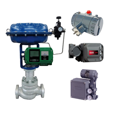 Fisher DVC6200 DVC2000 DVC7k DVC510si akıllı valf konumlandırıcı ve ASCO solenoid valfi ile donatılmış Çin kontrol valfi
