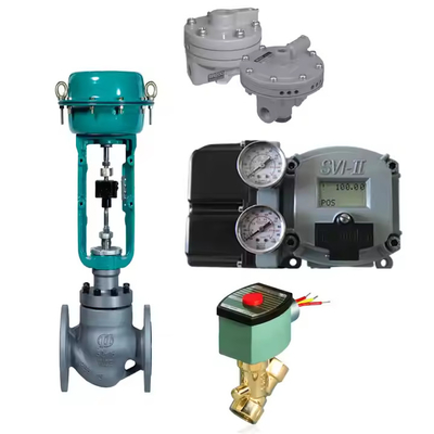 Masoneilan SVI2 SVI II Dijital Valf Konumlandırıcısı ile Çin Kontrol Valfi Booster B200/B400 Solenoid Valf Asco ile