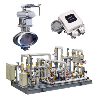Basınç / Akış Kontrolü Kaydırma KOSO 710E/720E Kelebek Valfı Ve 6500RA Pnömatik Aküatör Ve EPB811 Valf Konumlandırıcı Seti