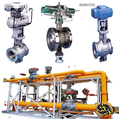 Basınç / Akış Kontrolü Kayma Giysileri ve KOSO Valfı 3620R / 3500R / 3500L / 3600R / 3600L / 3620R / 3620L Katı Durumlu Elektronik Aktüatörler ile Tam Set