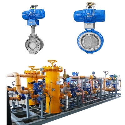 Basınç ve Akış Kontrolü, 3730 Valve Positioner ile birlikte Samson 43 Serisi Pnömatik Kelebek Valfleri ile birlikte