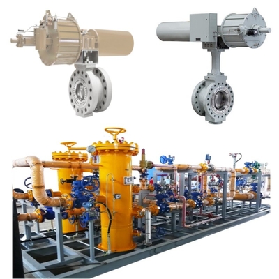 Basınç ve Akış Kontrolü, 3730 Valve Positioner ile birlikte Samson 43 Serisi Pnömatik Kelebek Valfleri ile birlikte