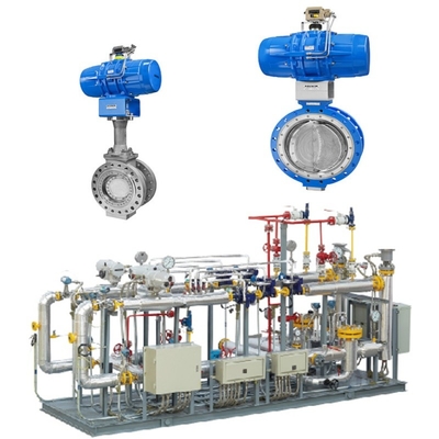 Basınç ve Akış Kontrolü, 3730 Valve Positioner ile birlikte Samson 43 Serisi Pnömatik Kelebek Valfleri ile birlikte